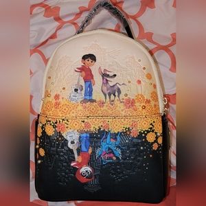 NWT Loungefly Disney Pixar Coco Marigold Mirror Mini Backpack